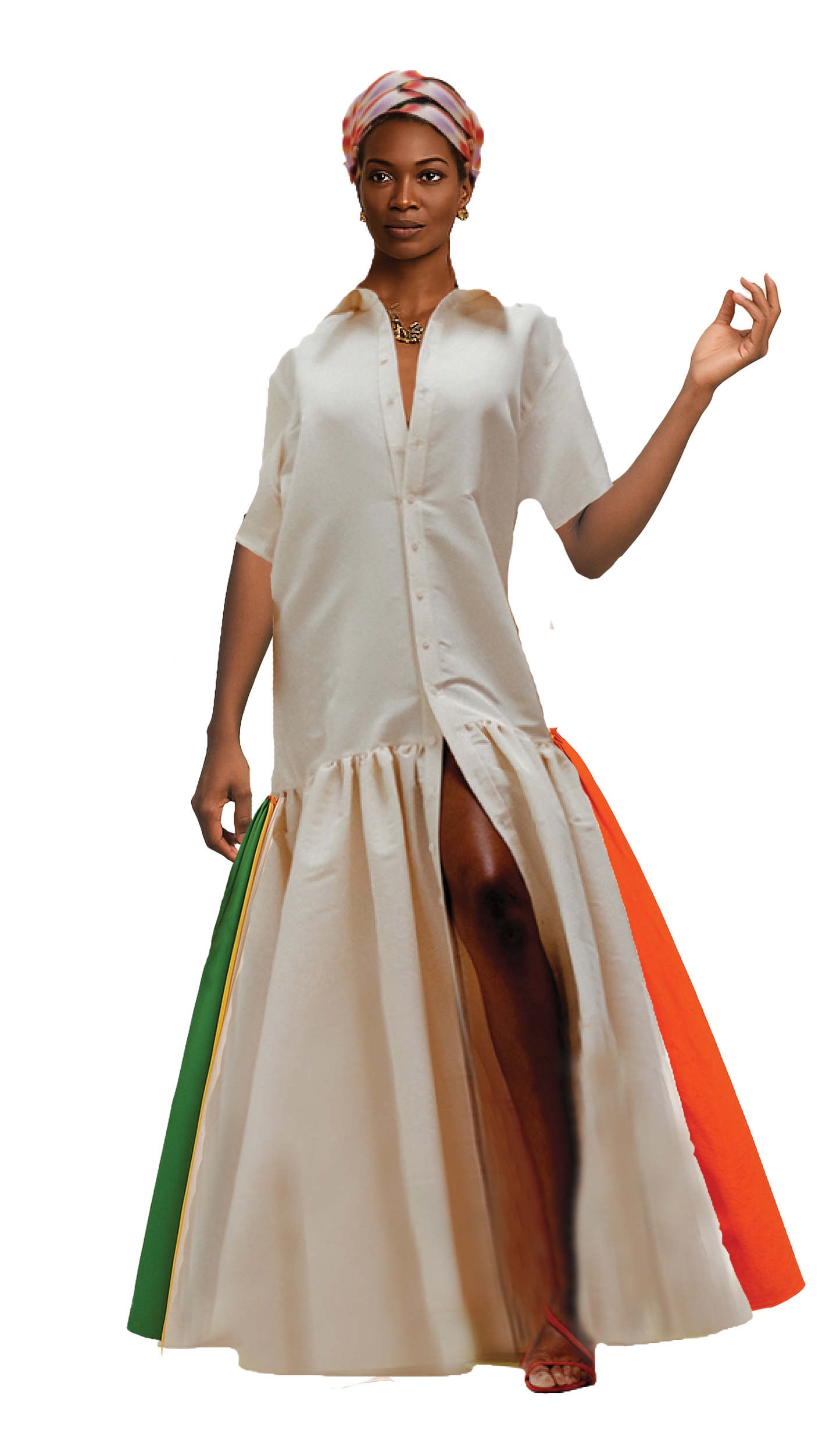 Dubai Cotton Silk Dress