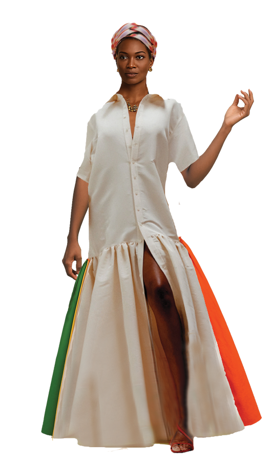 Dubai Cotton Silk Dress