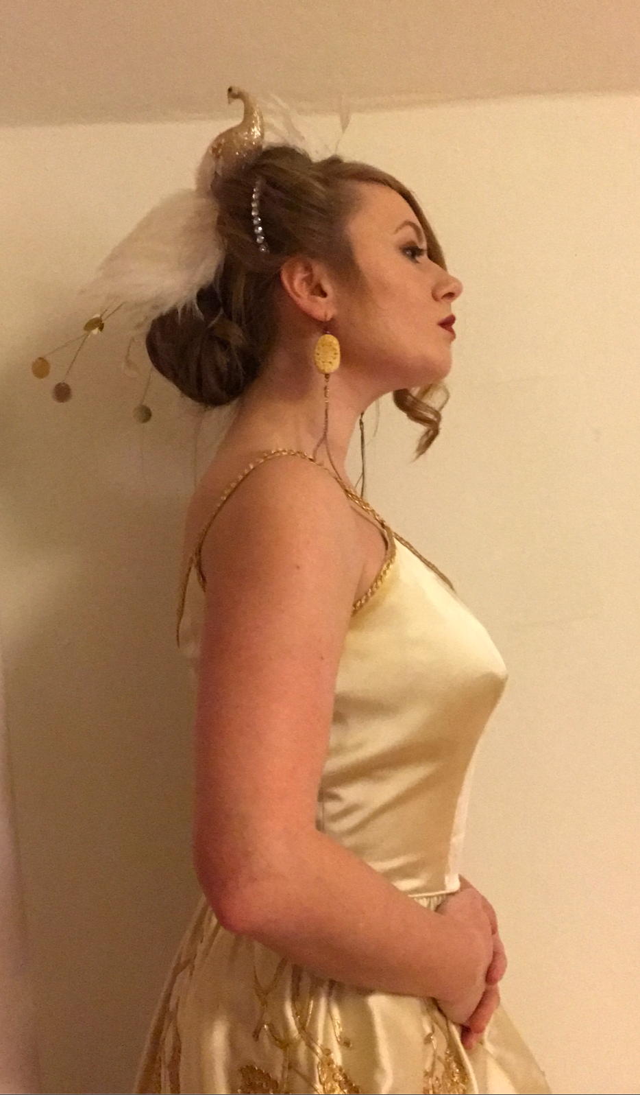 1950's Vintage Satin Ball Gown