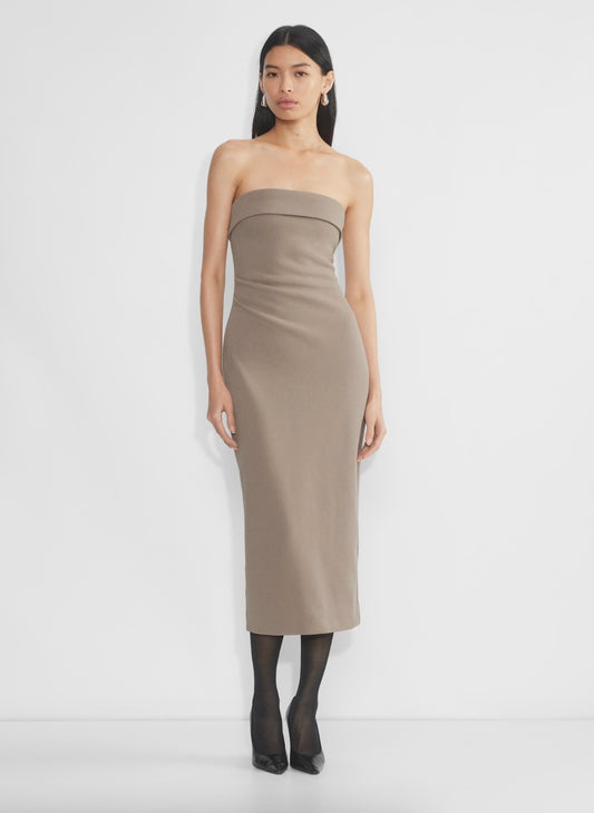 Aritzia Double-Layer Crepe Maxi Dress