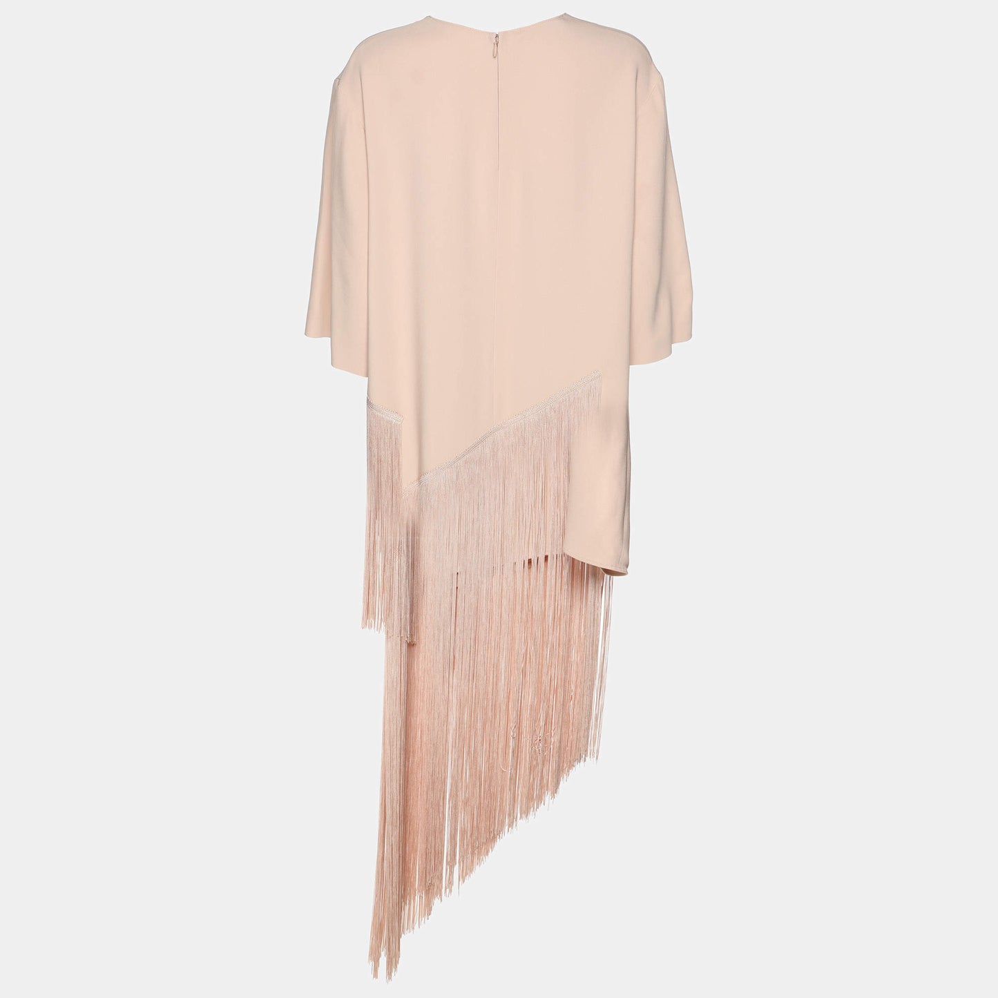Stella McCartney Peach Crepe Fringe Tops